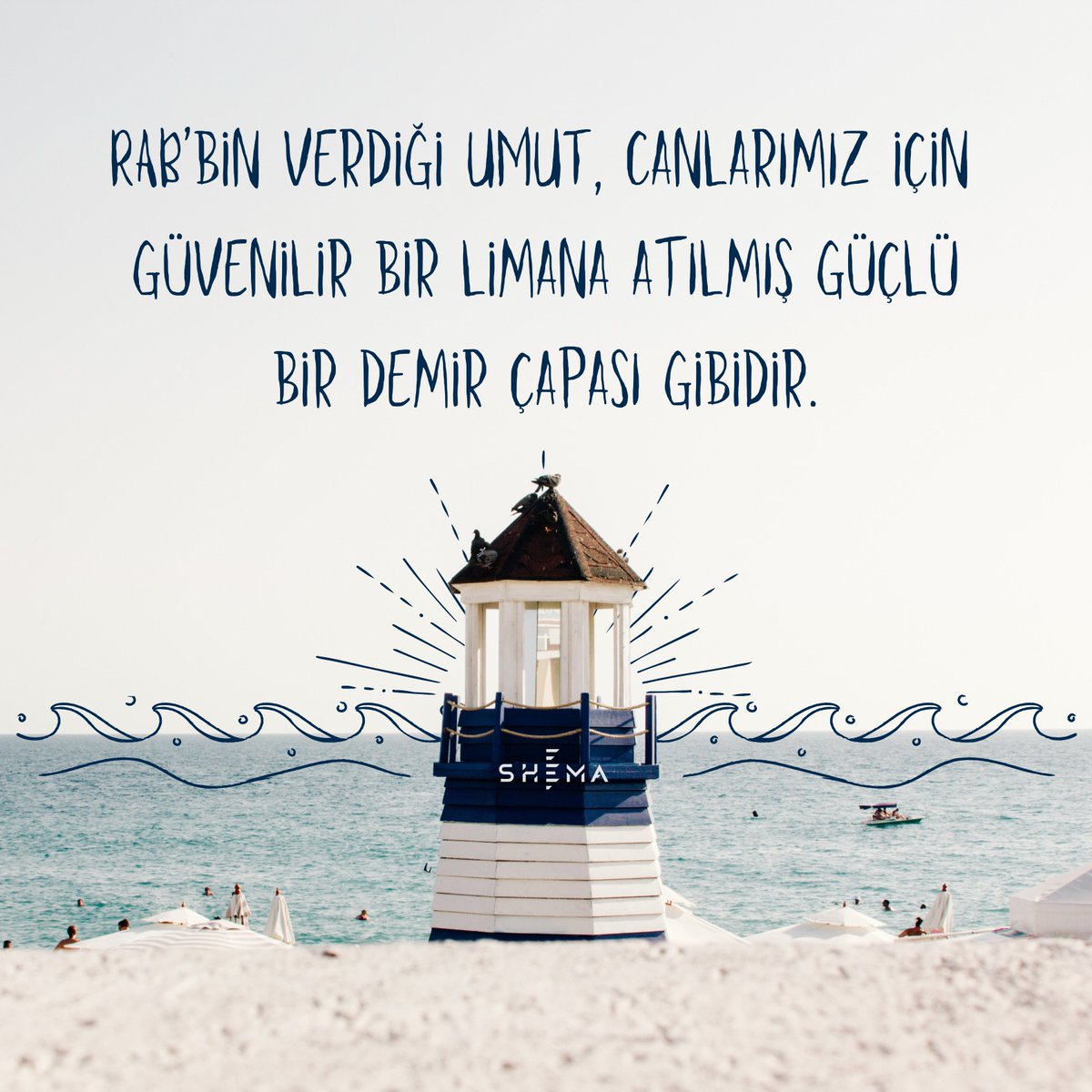 “Canlarımız için gemi demiri gibi sağlam ve güvenilir olan bu umut, perdenin arkasındaki iç bölmeye geçer.”
İBRANİLER 6:19