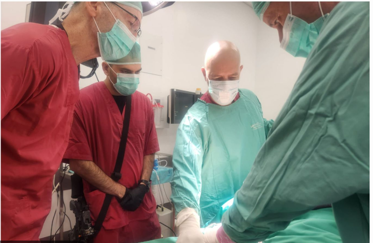 TrendlinesMed's tweet photo. Resilience isn’t just a slogan.
It’s the enduring spirit that has made Israeli tech what it is today. 

Itzik Mallayev, CEO of STFix Medical out on a short break from the army (with his rifle still on him) to perform a successful lab surgery.
#Israelitechdeliversnomatterwhat https://t.co/Fx07XWcNB5