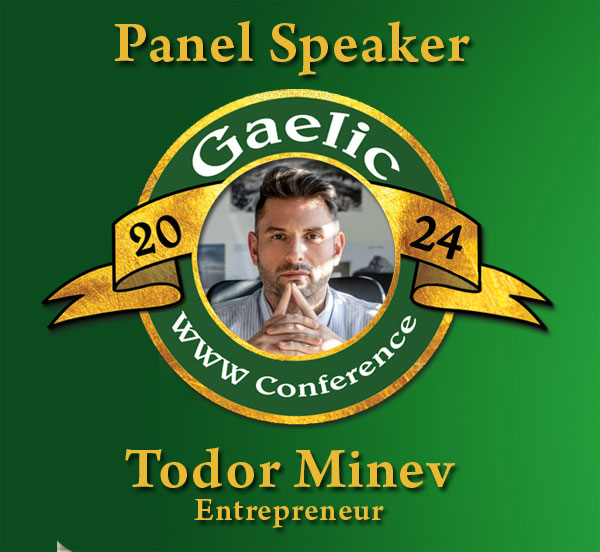 We are glad to welcome Todor Minev (Hyperzon) as a panel speaker @ Gaelic WWW Conference 2024.
For more information: wwwconferences.com/gaelic #gwcireland #webmastermeeting #todorminey