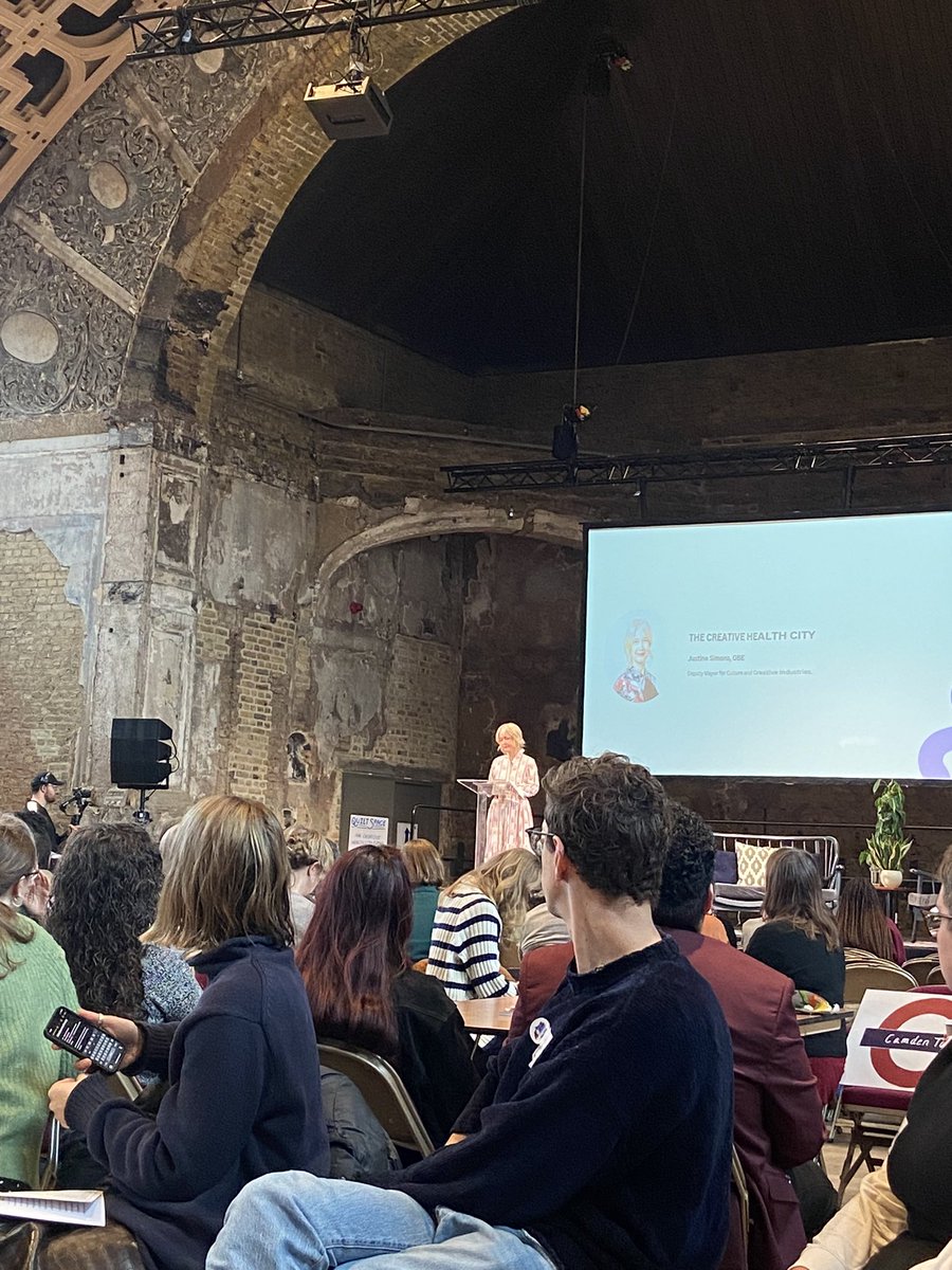Kerry Hunt (@kerry_hunt98) on Twitter photo At <a href="/battersea_arts/">BatterseaArtsCentre</a> today for discussions around London as a Creative Health City, representing the Creative Health Havering network <a href="/QTHLearning/">QTH Communities</a>! 350 hugely inspiring voices in the room #LDNCreativeHealth At <a href="/battersea_arts/">BatterseaArtsCentre</a> today for discussions around London as a Creative Health City, representing the Creative Health Havering network <a href="/QTHLearning/">QTH Communities</a>! 350 hugely inspiring voices in the room #LDNCreativeHealth
