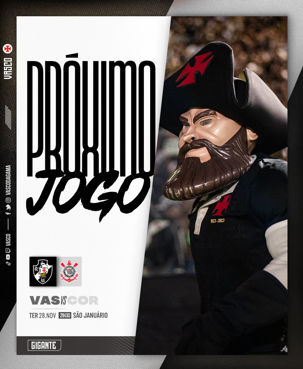 🗓️ Próximo jogo do Gigante da Colina 💢

📸: Leandro Amorim | #VascoDaGama