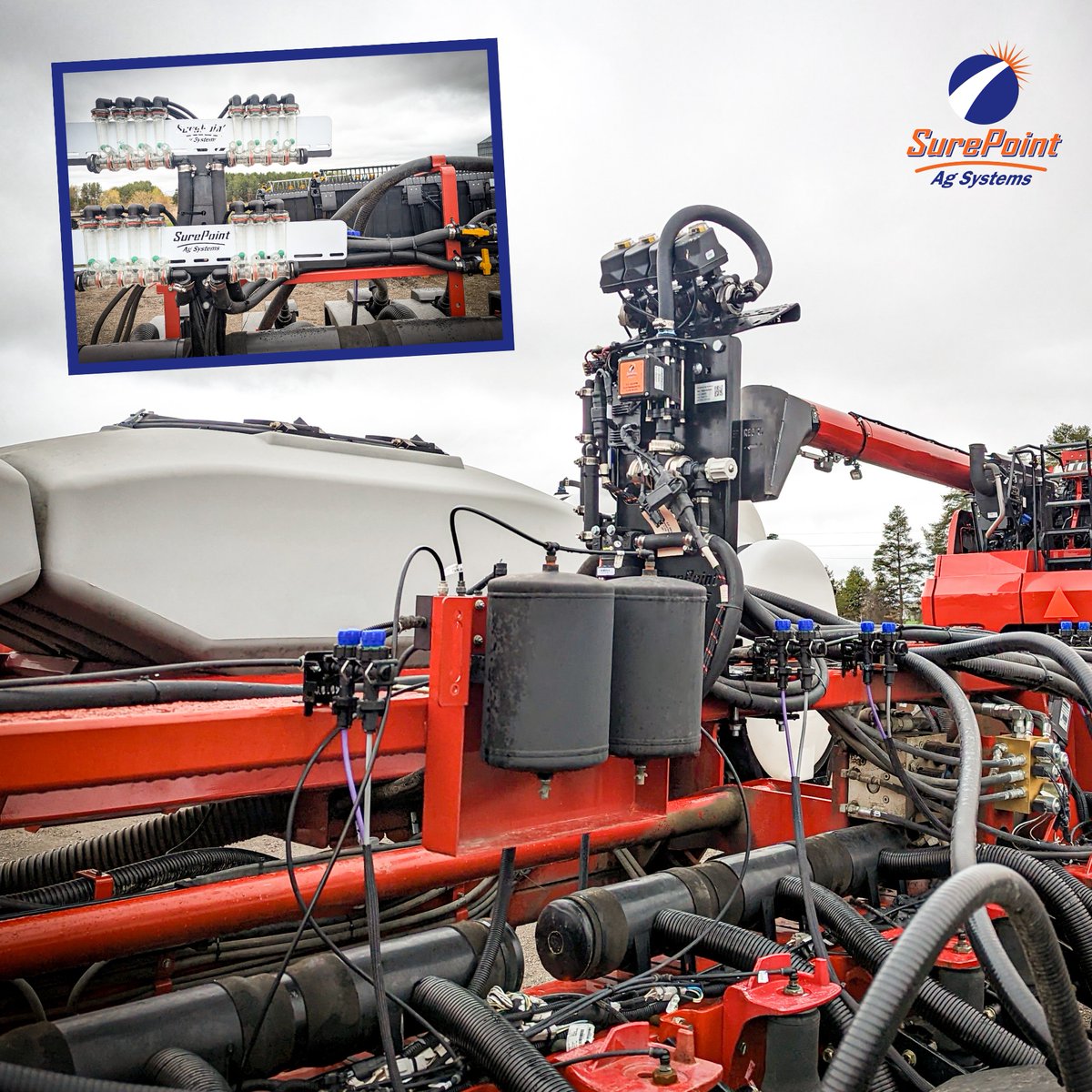 SurePointAg's tweet photo. π Love seeing this installation from EdJHanson in Ontario, using a #SurePointAg #FertilizerApplication system that communicates directly with this producer's #CaseIH #ECU in their cab.#SurePointAg #LiquidApplication #FertilizerApplication #FarmSmarter #EveryRowMatters #AgTwitter https://t.co/6U8ChaudTQ