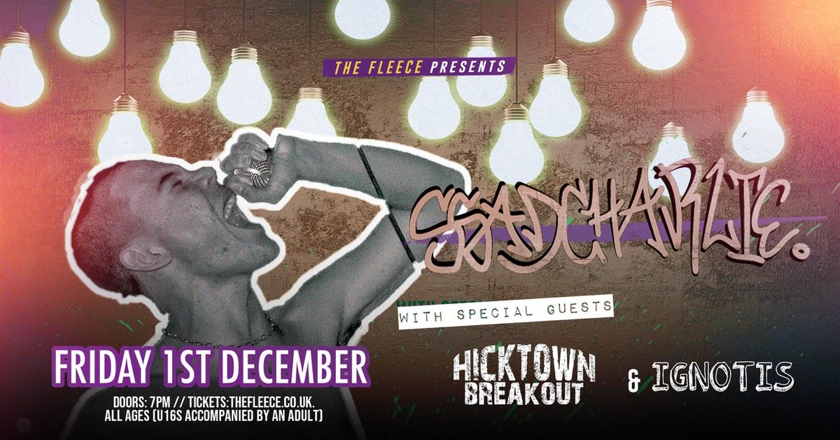 HicktownBreak's tweet image. Friday 1st December Gig! 

Excited to be invited to perform at the legendary @FleeceBristol for a night of Indie and Country.

Tickets Available Below - To get your 🔴DISCOUNTED TICKET🔴Enter Promo Code HICKTOWN ⬇️⬇️
thefleece.co.uk/whats-on/local…