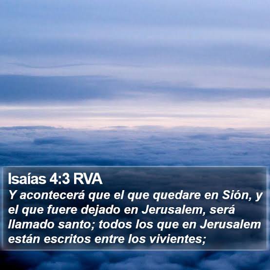 Isaías 4:3
Santo significa una vida, un corazón, una mente y un cuerpo que están genuinamente apartados para el Señor. Dios desea que le entregamos todo nuestra vida a él 
#PrimeroDios 
#rpsp
@AdventistasMPS