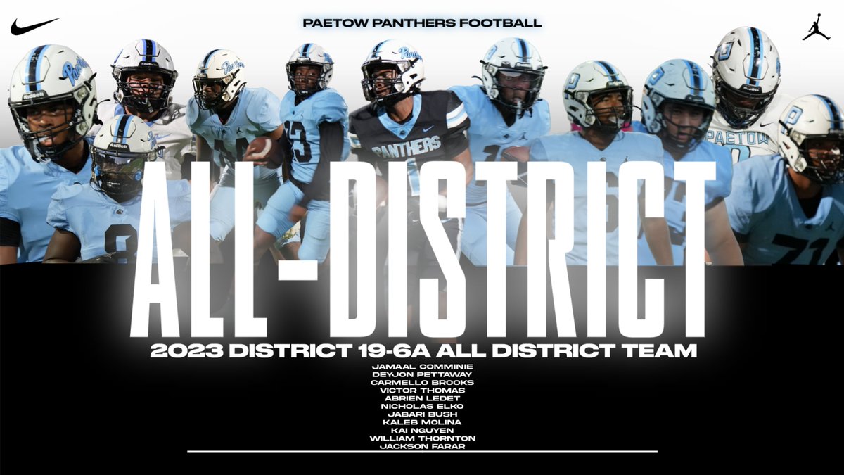 Congratulations to our 2023 ALL-DISTRICT TEAM!!
<a href="/coachdhicks/">Coach Hicks</a> <a href="/PaetowHS/">Paetow High School</a> <a href="/DeyjhonPettaway/">Deyjhon Pettaway</a> <a href="/Jamaal_Comminie/">Jamaal “🍊OJAY🧃 ” Comminie</a> 
#PPND #Something2Prove #TheHunt