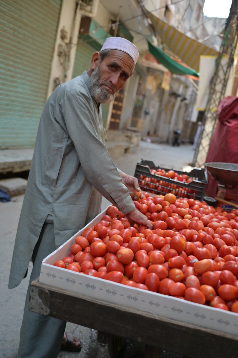 shigenovic's tweet photo. ラーワルピンディの街角から。 
路地裏のトマト売り。
 #Pakistani #Rawalpindi #Pakistan https://t.co/9RpLINUHi4