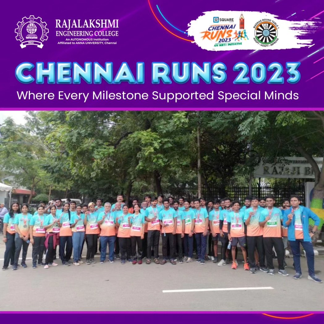 myrecchennai's tweet photo. 2100+ students and staff from REC participated in the ChennaiRuns, a marathon held on 26.11.2023 for a cause to build a school for children with special needs.
#REC #chennairuns #mrt1 #chennairuns2023 #marathon #specialcause #runforacause #EngineerTheFuture #EngineerYourFuture https://t.co/fVc6mIDfiR
