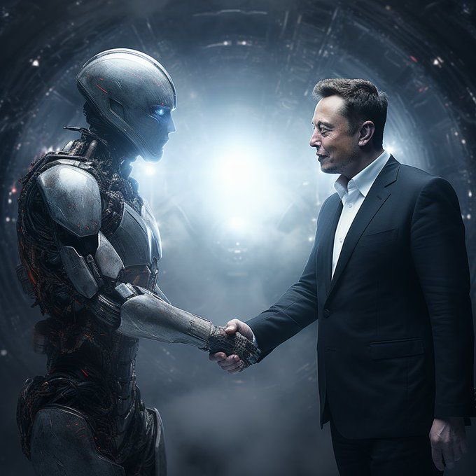 Conco90001's tweet image. Elon Musk &amp;amp; Grok 🤝
#ElonMusk