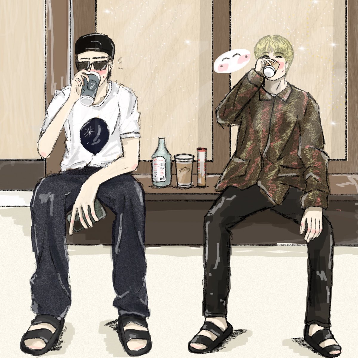 _ptoj's tweet photo. ☕️🍶
#재현 https://t.co/JXpXQtinqN