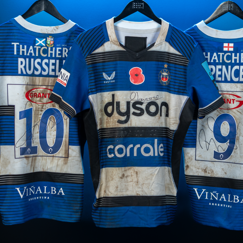 BathRugby's tweet photo. 𝙇𝙖𝙨𝙩 𝙘𝙝𝙖𝙣𝙘𝙚 𝙩𝙤 𝙬𝙞𝙣...

With the online auction closing this week, make sure you place your bid to be in with a chance of winning a match worn Bath Rugby shirt!

@MatchWornShirt | @PoppyLegion