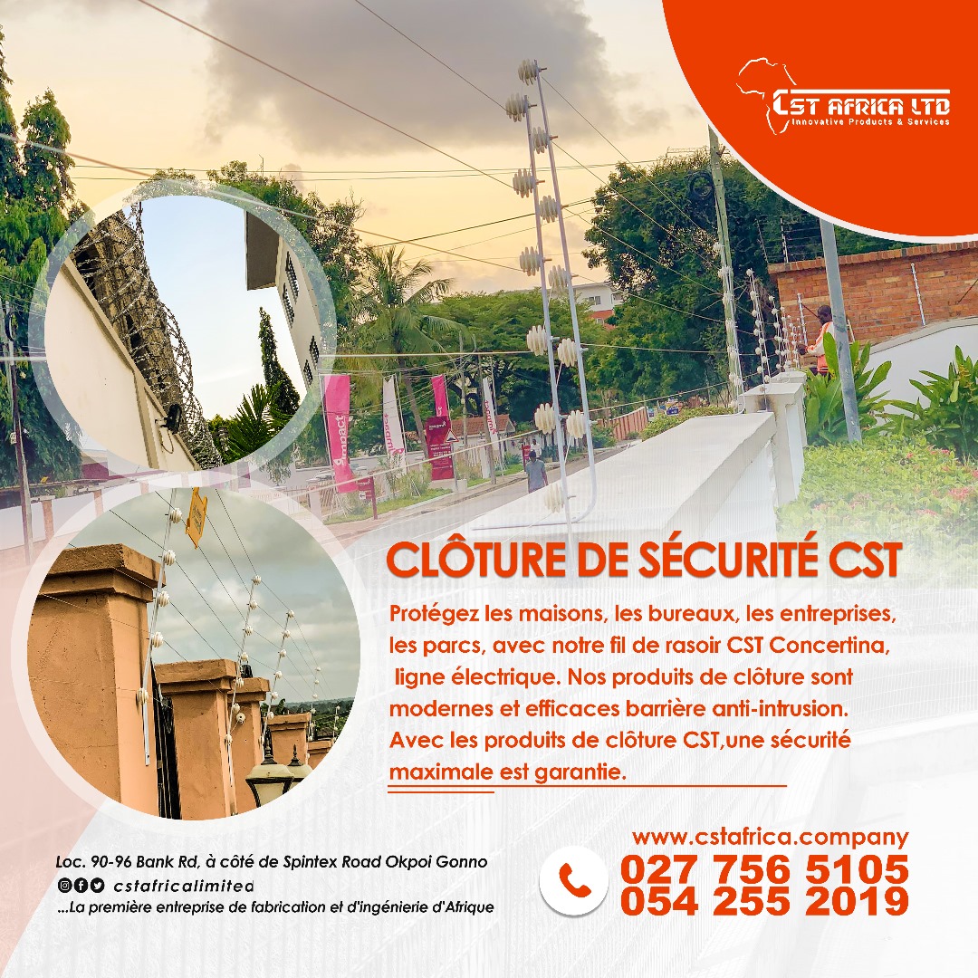 cstafricaltd's tweet photo. CST Security Fencing Products. Concertina Installation, ABB Electric Installation for guaranteed maximum security.
Give us a call, and you will be delighted in our professional services. https://t.co/OmE9PSHn5E