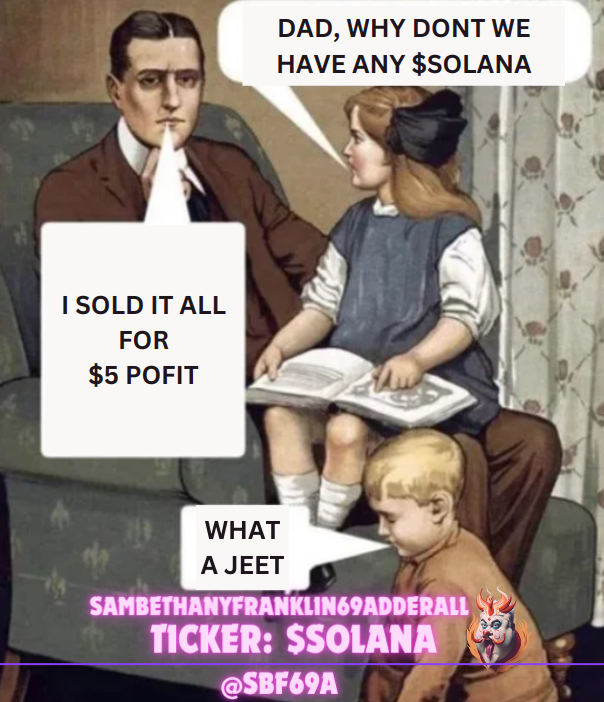sbf69a's tweet photo. DONT BE THIS MAN, DONT JEET YOUR $SOLANA https://t.co/a1pSe1MTEu