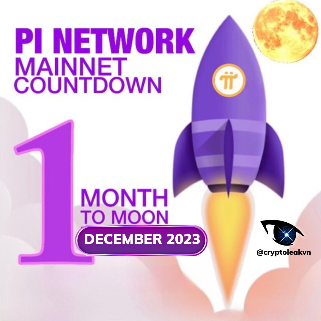 s_salunkhes's tweet photo. We have 1 month left for the #PiNetwork mainnet, as the #RoadmapV2 update on the #mainnet is set to be released in 12/2023.

Are you expecting any surprises during this time? 

LET $STREAK PINETWORK TO OPEN MAINNET 🔥🚀🚀 https://t.co/T9pQST7eey