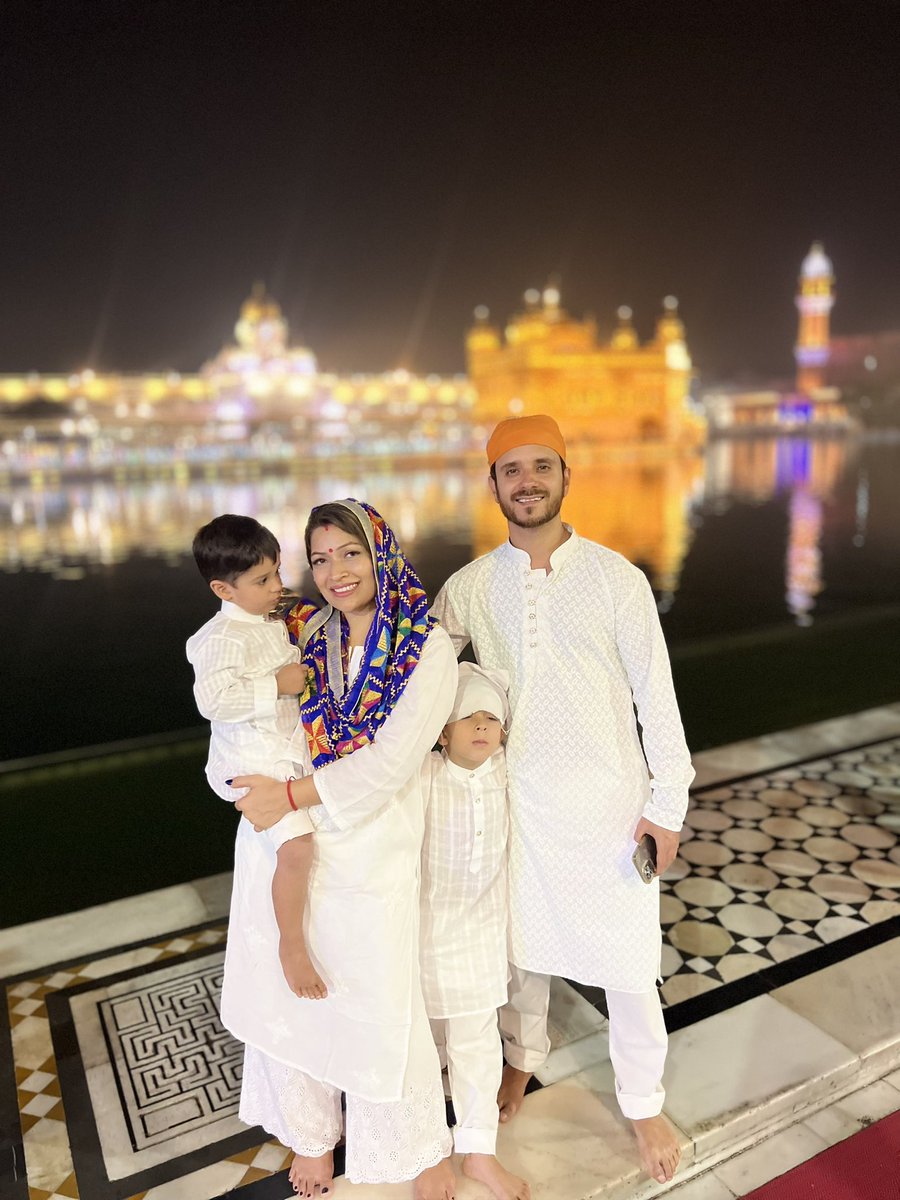 Happy Gurupurab from my family to yours. शुक्र 🙏🏻😇