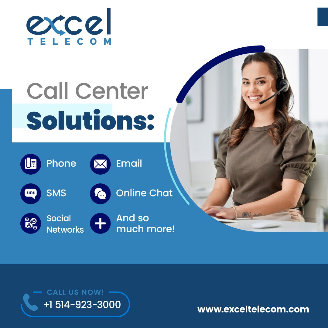 ExcelTelecominc's tweet image. Excel Telecom’s solutions can help you enhance your customer experience. We provide an easy-to-use platform to manage all your contact channels and get the conversation going.

exceltelecom.com/en/solutions/c…

#callcenter #customerservice #businesstexting #contactcenter