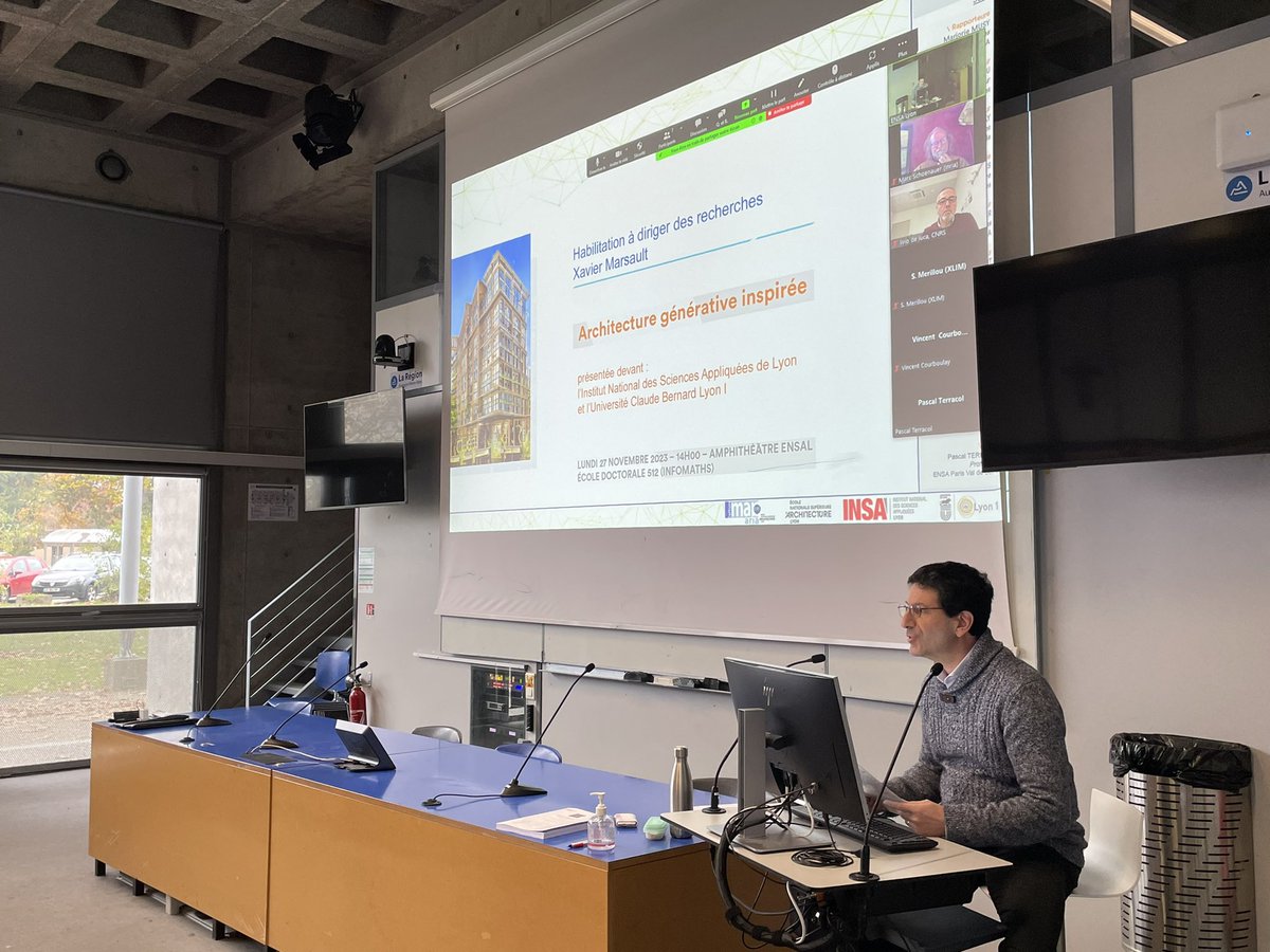 ENSALyon's tweet photo. #soutenance #HDR Xavier Marsault sur l’#architecture générative inspirée @ENSALyon 
@MAP_UMR3495  @insadelyon 

➡️ https://t.co/rK9xiMmfrh
#IA #realitevirtuelle #biomimetisme #ecogen https://t.co/yE17taZ5Yn