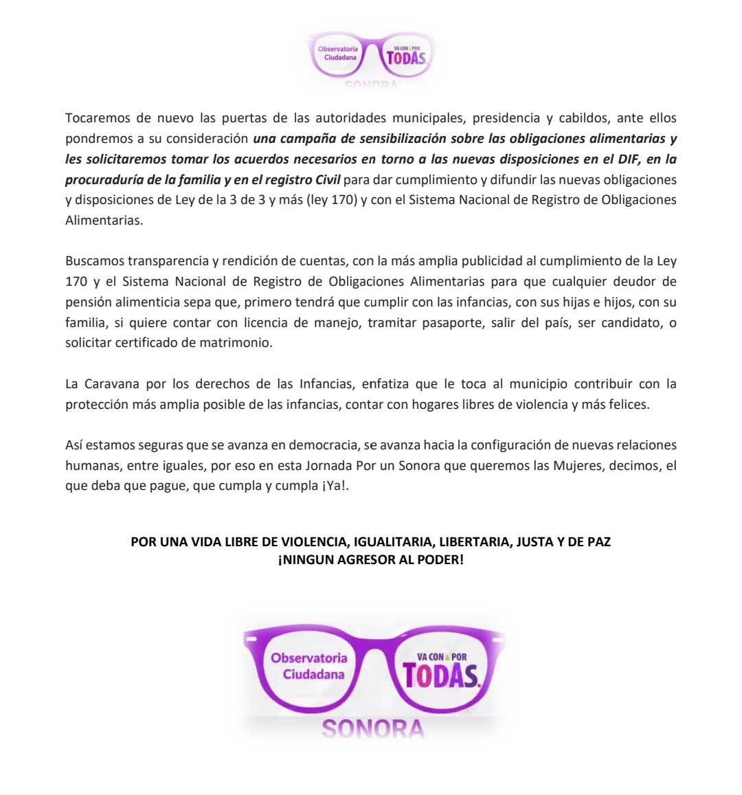 3de3ensonora's tweet photo. En el marco de los 16 días de activismo arrancamos la CARAVANA, a favor de las Infancias,  “Con las Infancias, SÍ nos la jugamos”
#16DíasDeActivismo https://t.co/TPTrL0HVTP