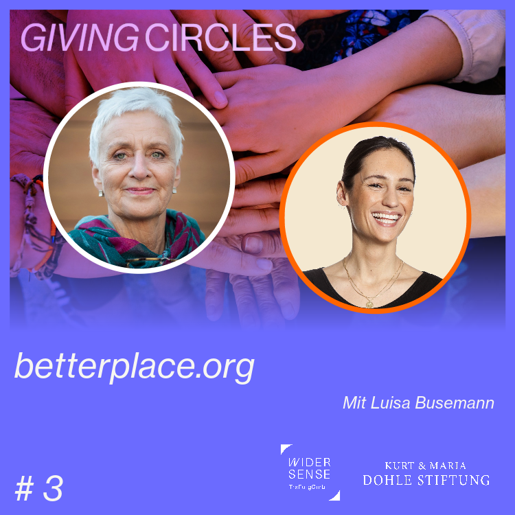 🔊In der 3. Folge des Podcasts „Und wer kriegt nun unser Geld? Giving Circles – Spenden mal anders“ hatte Ulla Keienburg das Vergnügen mit Luisa Busemann von @betterplace_org darüber zu reden, wie ihr Portal die optimale Ergänzung für #GivingCircle ist 👉bitly.ws/33f3L