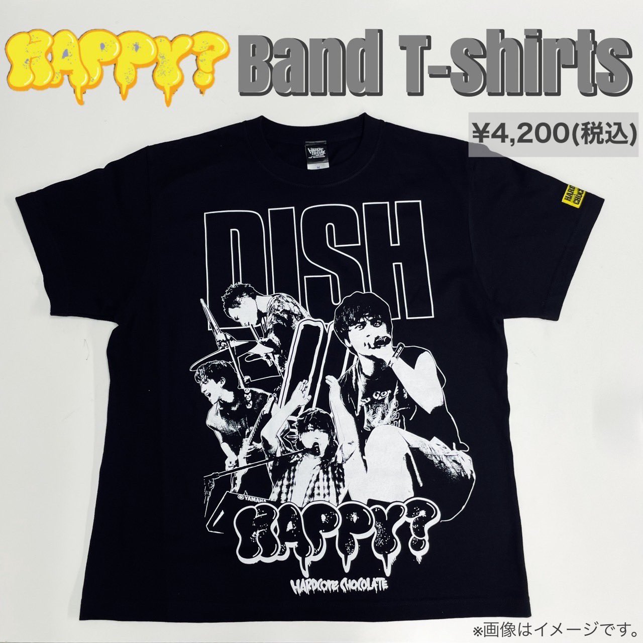 DISH// バンドTシャツ DISH// X バンドTシャツ - メルカリ