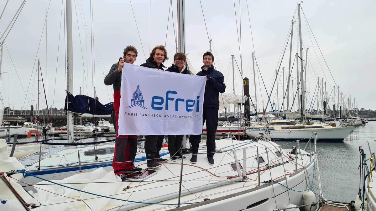 CAPEFREI's tweet photo. 1er entraînement de l’année 2023/2024 à Brest ! 🌊⛵️ Cette navigation est notre toute première étape en vue de la CCE56. Une nouvelle saison, de nouveaux membres, de nouvelles voiles à hisser et surtout une équipe CAP EFREI plus motivée que jamais !

@Efrei_Paris @groupecovea https://t.co/W1eLBiZais