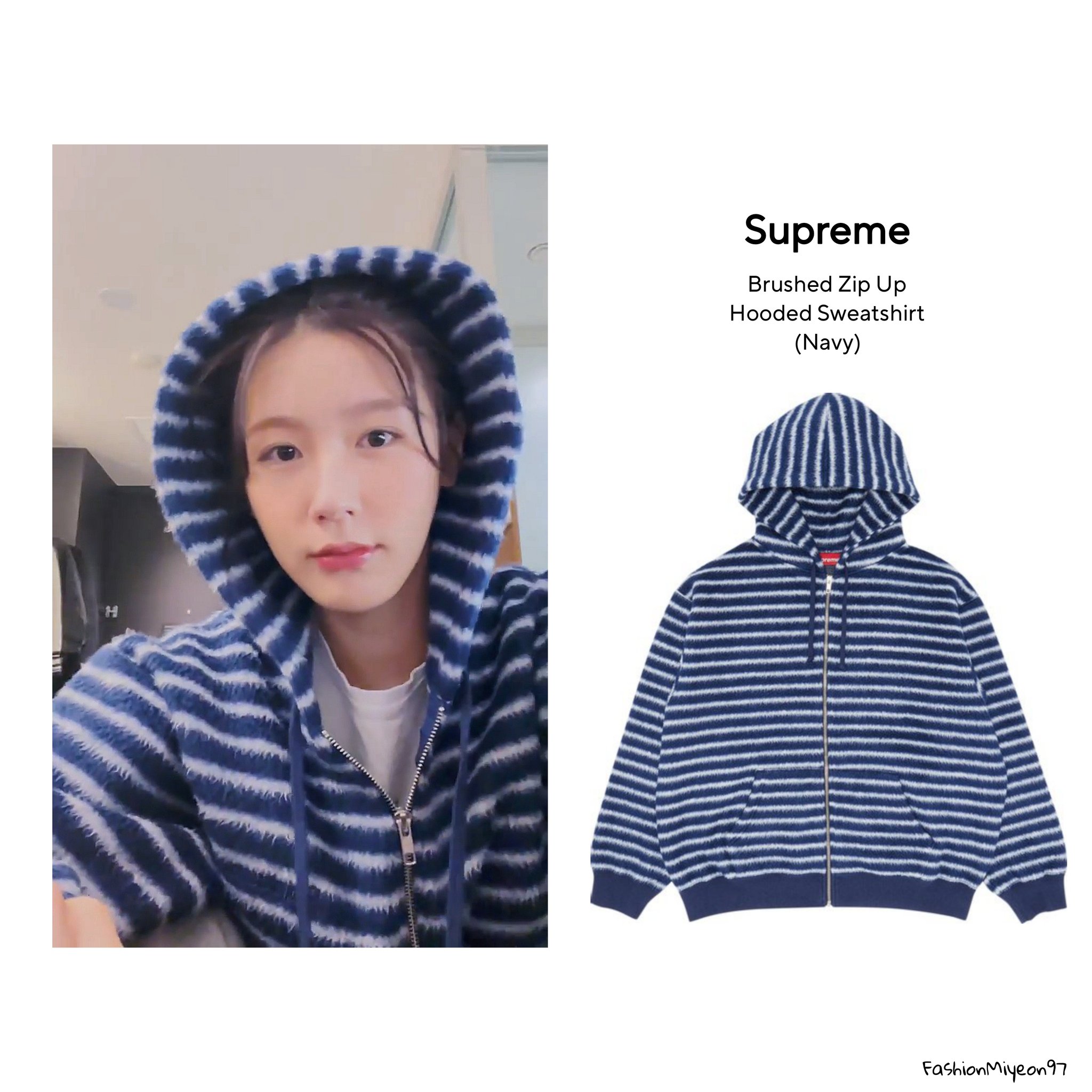 Supreme Brushed Zip Up Hooded Sweatshirt 【公式通販】