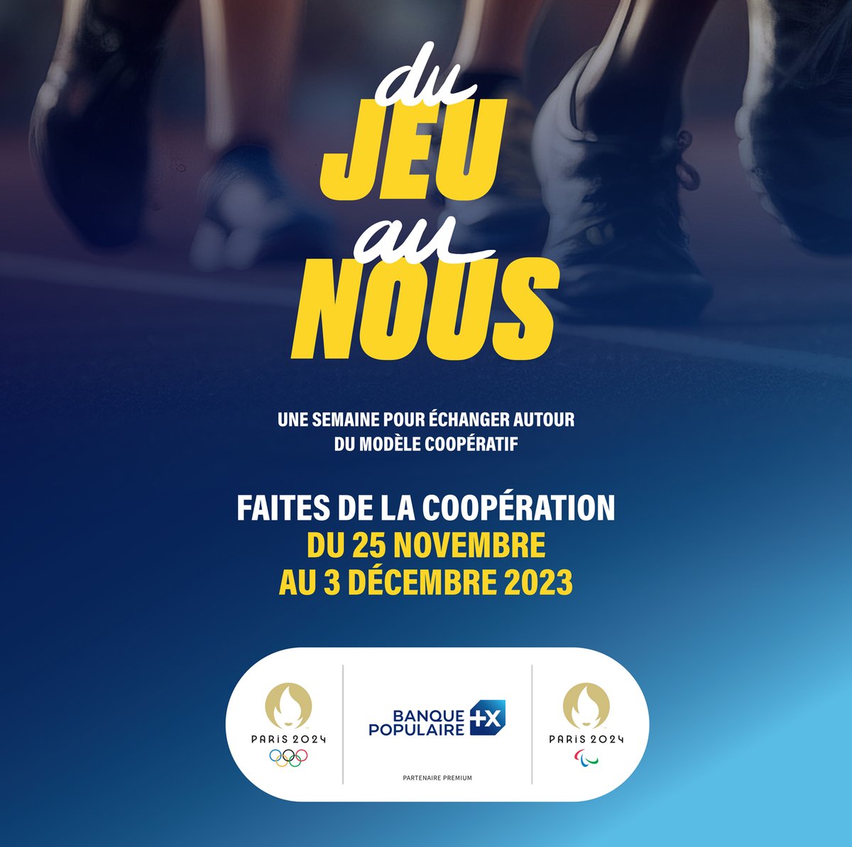 📣 Top départ pour la Faites de la Coopération 2023 ! Du Jeu au Nous, pendant une semaine, le modèle coopératif et le sport font équipe.

➡️ Découvrez les temps forts proposées par les Banques Populaires et leur Fédération ici :

fnbp.fr/actualite/du-j…