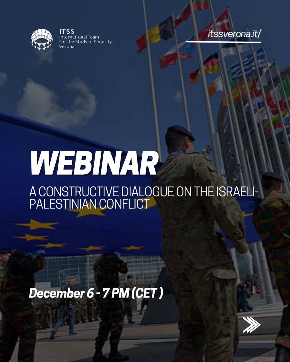 ItssVerona's tweet photo. 🌍 Dive into a balanced discussion on the Israel-Palestinian conflict in our upcoming webinar! 🤝 Join us for a constructive dialogue where diverse perspectives are welcomed. 🗣️ For details and attendance, simply send us a DM! 📩
#WebinarDiscussion #IsraelPalestineTalks #Neutral https://t.co/WekOvaN8DK