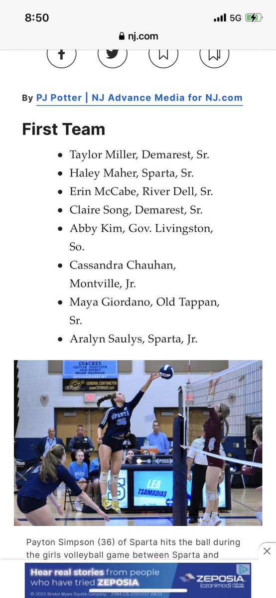 DemarestNv's tweet photo. Congratulations to Demarest’s Clair Song and Taylor Miller on receiving First Team All-Group 2 honors. Go Norsemen! @PJ_Potter @BSabatiniNVD @NVRHS_NJ @NJTags13 @BigNorthConBNC https://t.co/irtSMXI5FL