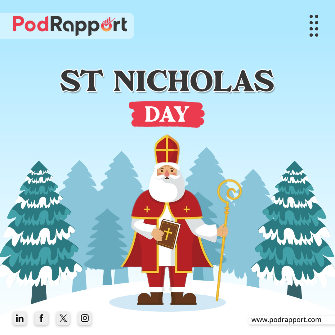 Happy St. Nicholas Day!

It's all about spreading joy and goodwill, inspired by the legend of Santa Claus. Let's make this day special!

#saintnicolas #christmas #noel #podcast #guest #podrapport #community #podcastcommunity #podcastguest #expertguestdirectory #podcastdirectory