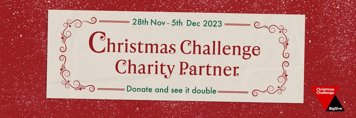 🎄 The @BigGive #ChristmasChallenge launches today – and we’re taking part! Any donation you make towards our campaign target will be DOUBLED at no extra cost to you! #GivingTuesday donate.biggive.org/campaign/a0569…