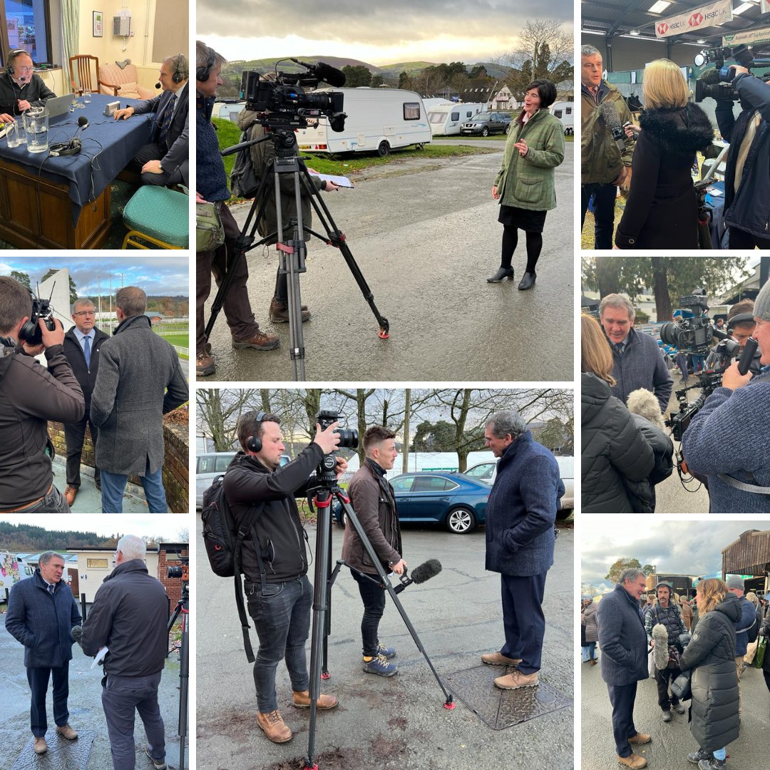 NFUCymru's tweet photo. We've put our concerns about the rural affairs budget front and centre of discussions at the #WinterFair. We've spoken with media outlets:
Politics Wales
BBC Wales Today
ITV Wales
Ffermio
Newyddion 
And @FarmersWeekly &amp; @FarmersGuardian 
We hope Welsh Govt listens to our concerns https://t.co/tuqnMU0kjC
