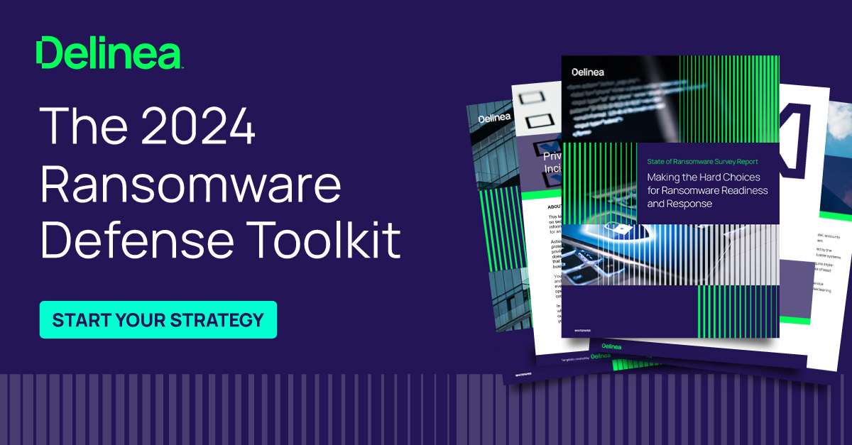 Thycotic's tweet photo. Mitigate #ransomware risks in 2024. This Toolkit from @DelineaInc delivers essential analysis of trends, landscape, expert insights, new tools, and a response template. Start your strategy. https://t.co/OjsnjriJdh https://t.co/UQGkDoPOK6