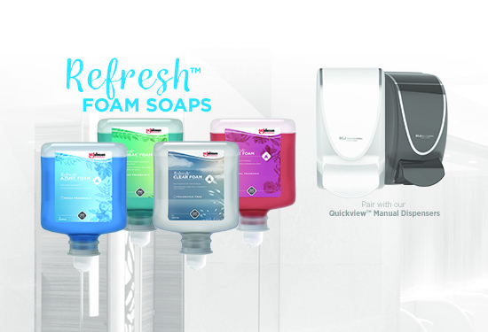 Foam products by SC Johnson Professional®, specifically our Refresh™ Foam Soap line, are now widely used by businesses across foodservice, industrial, healthcare, education, retail and other sectors. Find out more: hubs.li/Q027jPgk0
