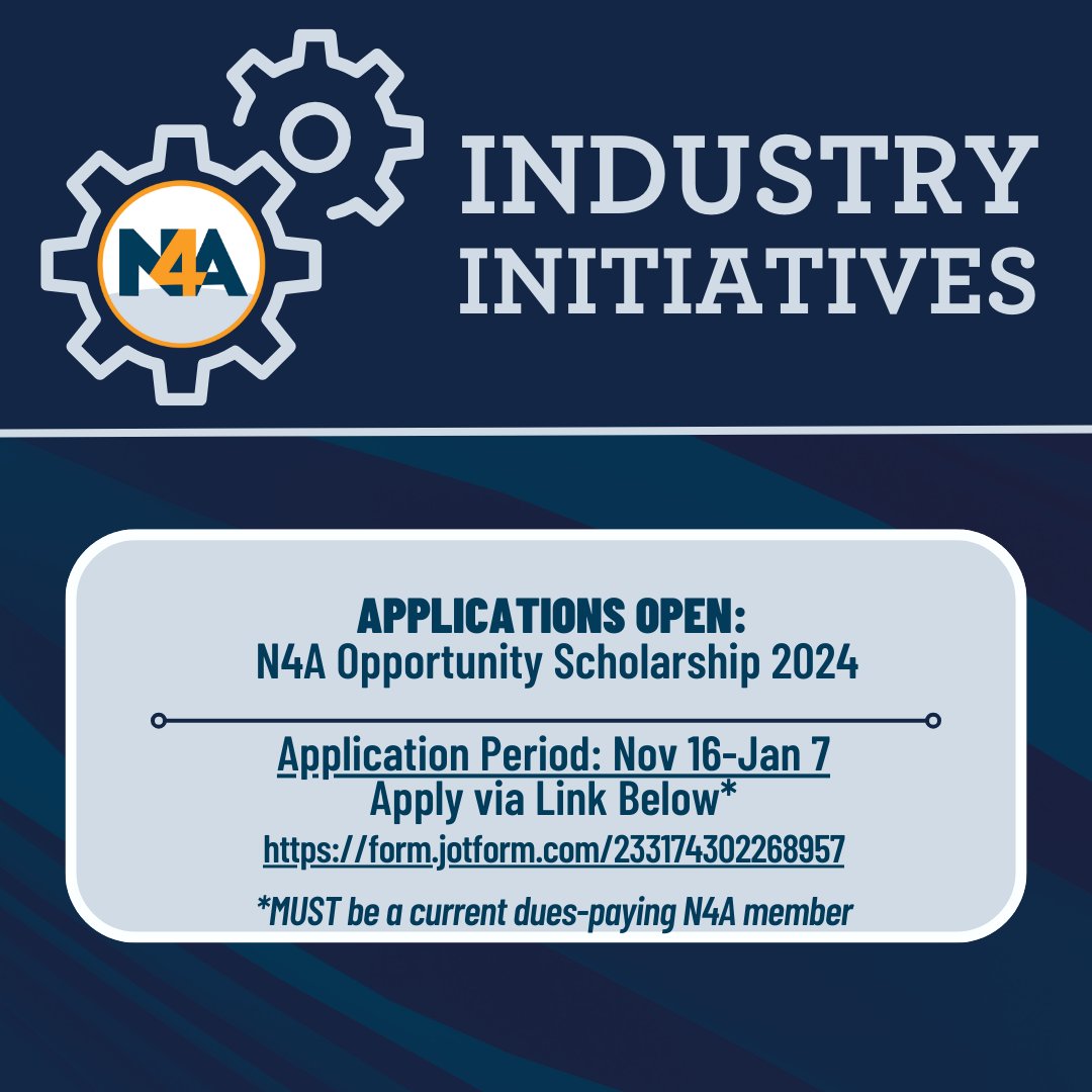 If you're looking for personal and professional development opportunities for you and your students, be sure to check out our Industry Initiatives for some of the latest and greatest related to <a href="/nfoura/">N4A</a> practitioners! 

🔗: form.jotform.com/233174302268957