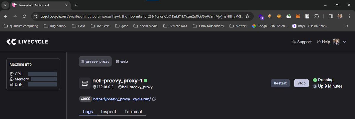 VRoshanKumarPa1's tweet photo. @get_livecycle @Docker Nice Learning with @get_livecycle extensions and @Docker with building a application from compose method directly from locals and via github......Got to know the livecycle stuff from @kunalstwt's twitter space he hosted..... https://t.co/UJFU3DNZ3h
