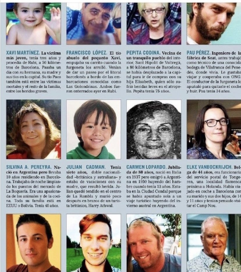 viquirepublica's tweet photo. De 8 años a 18 meses la rebaja de prisión a unos de los condenados por los atentados en BCN y Cambrils en 2017 ,que provocó 16 muertos y 140 heridos 

Piden  27 años de prisión a los CDR por tener 4 ollas en casa y material pirotécnio

Estais enfermos de odio https://t.co/CheUhIHsUK