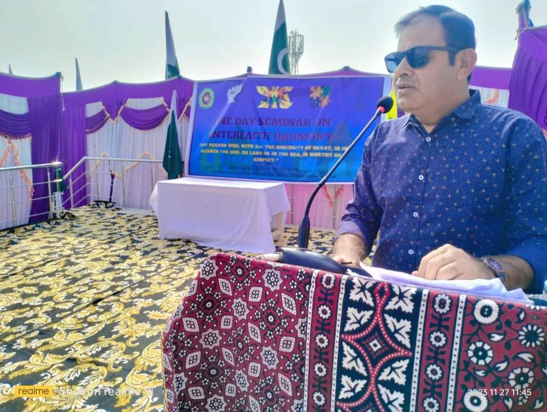 ShifaWelfare's tweet photo. Embracing unity and understanding ,Honored to address Executive Director SHIFA Welfare Association  - SHIFA   the Interfaith Harmony Seminar organized by Christen Up Left Welfare Organization Jacobabad.#SHIFA #SDGs2030  #socialconnection  #InterfaithHarmony #UnityInDiversity https://t.co/zlF5ubxLpF