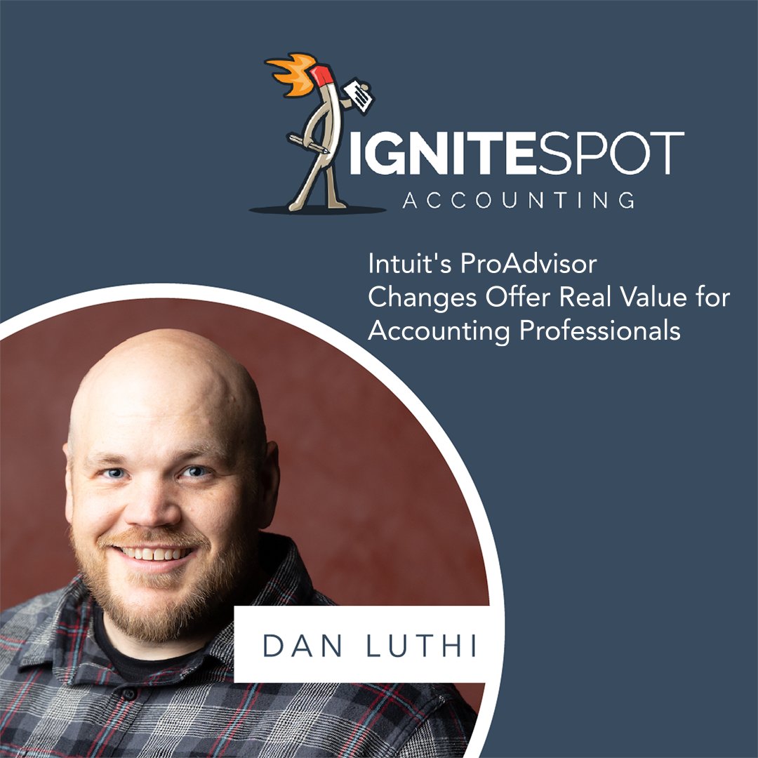 danluthi's tweet photo. Big changes are coming to Intuit's ProAdvisor program! Find out how the updates will help professional accountants serve their clients better. Read the blog post for all the details: https://t.co/xRbyekEGBZ #Accounting #ProAdvisor #Intuit #PaidPartnership https://t.co/NWcA0HQwNj