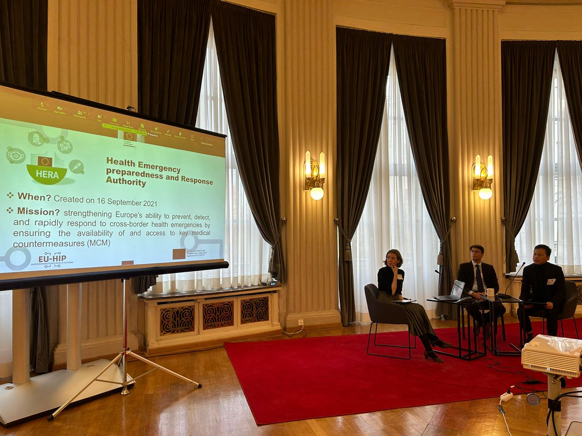 EU_HIP_'s tweet photo. Live from #EUHIP Symposium - partners from HERA are joining us to discuss cooperation between our project and DG HERA as well as the upcoming ATHINA infrastructure https://t.co/kyg8myWrmx
