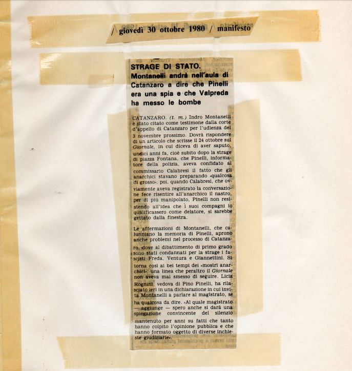 ValerioMinnella's tweet photo. >
Da ricordare anche le menzogne del nostro Cilindro contro #Pinelli e #Valpreda, con l'intento di depistare le indagini sulla strage di #PiazzaFontana (che ritrattò poi vigliaccamente, quando fu messo alle strette dai magistrati).🤦🏾
> https://t.co/qK5B9m9lST