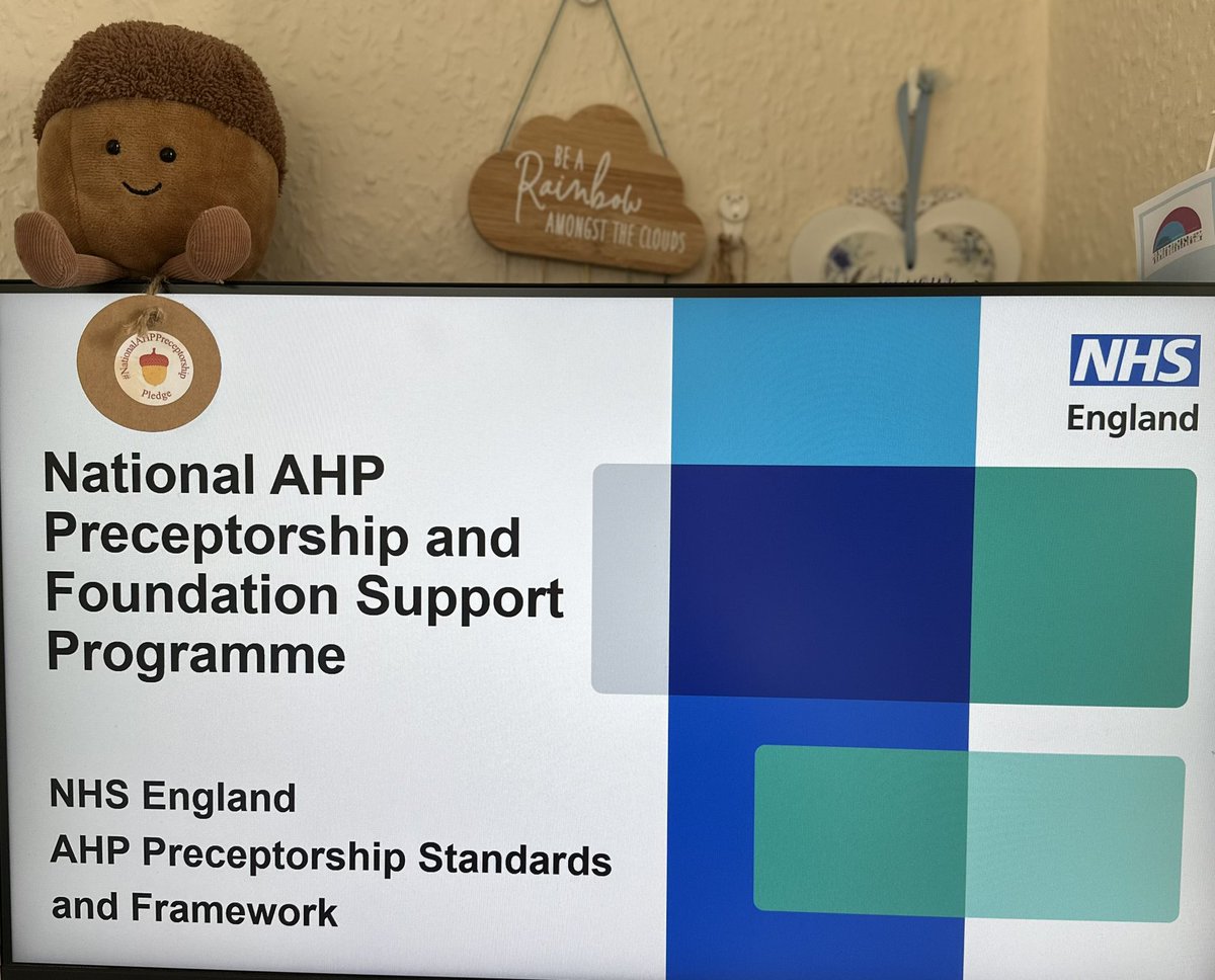 Amanda Weaver (she/her) 💙 (@amandaweaves) on Twitter photo #NationalAHPPreceptorship
Publication day is here!
Looking forward the first launch webinar for the <a href="/NHSEngland/">NHS England</a> AHP Preceptorship Standards and Framework 🌟
An exciting day for the Team and an important step to ensuring AHPs get access to high quality preceptorship ❤️ #NationalAHPPreceptorship
Publication day is here!
Looking forward the first launch webinar for the <a href="/NHSEngland/">NHS England</a> AHP Preceptorship Standards and Framework 🌟
An exciting day for the Team and an important step to ensuring AHPs get access to high quality preceptorship ❤️