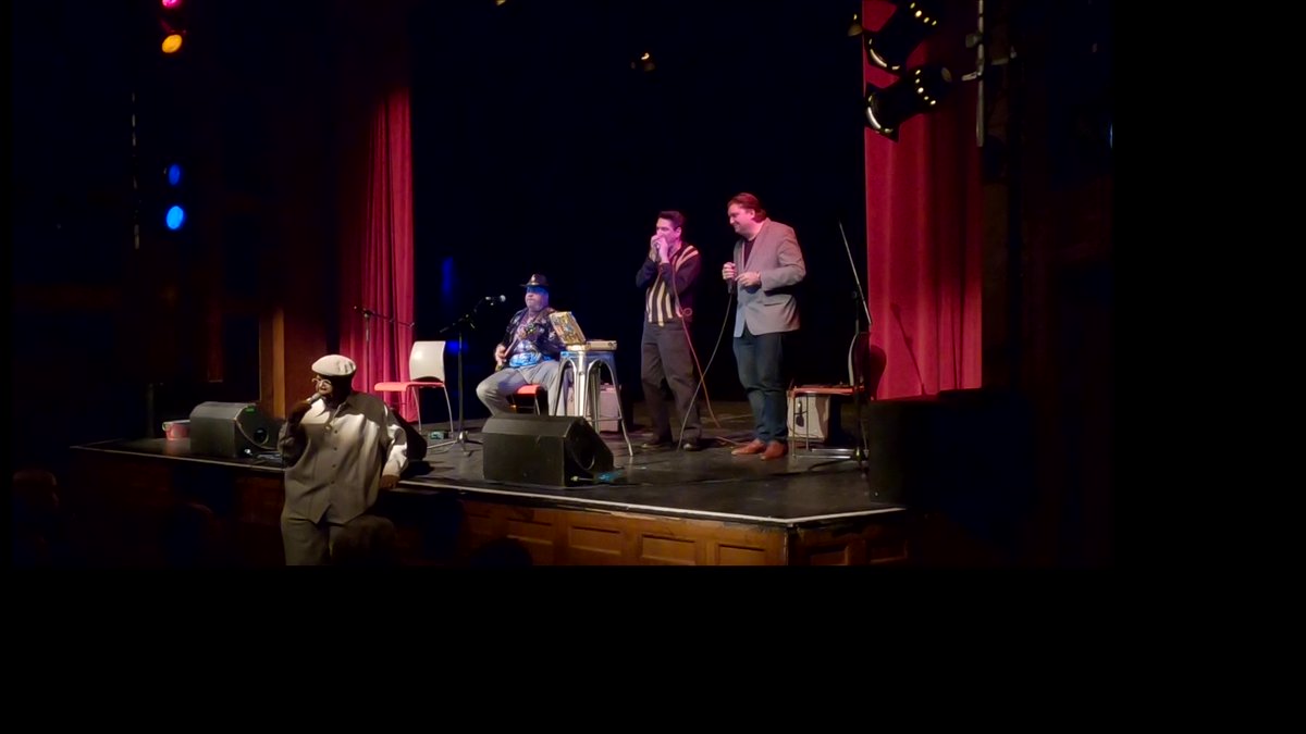 gilesrobson.com and 
Legends of Chicago Blues - Chicago Blues Trio: Oscar Wilson, Jimi Primetime Smith, Bob Corritore performing at Pleasance Theatre, Edinburgh, Scotland, UK. 25.11.2023. Pic Credit: Arch White
Video available at  archwhite7770733.myportfolio.com/giles-robson-c…