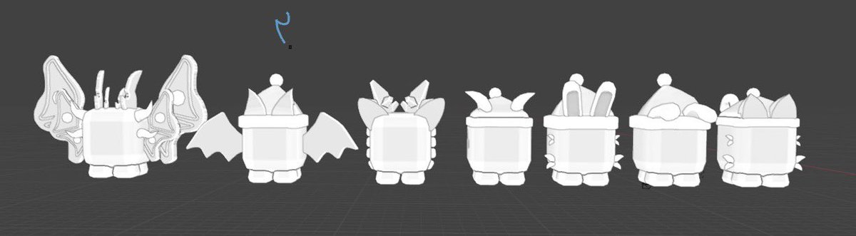 🎄Christmas pets! 
♥️Likes and retweets are appreciated!
Posting Colored Results Later Tonight!

#lowpoly|#robloxdev|#Roblox|#robloxart|#Commission