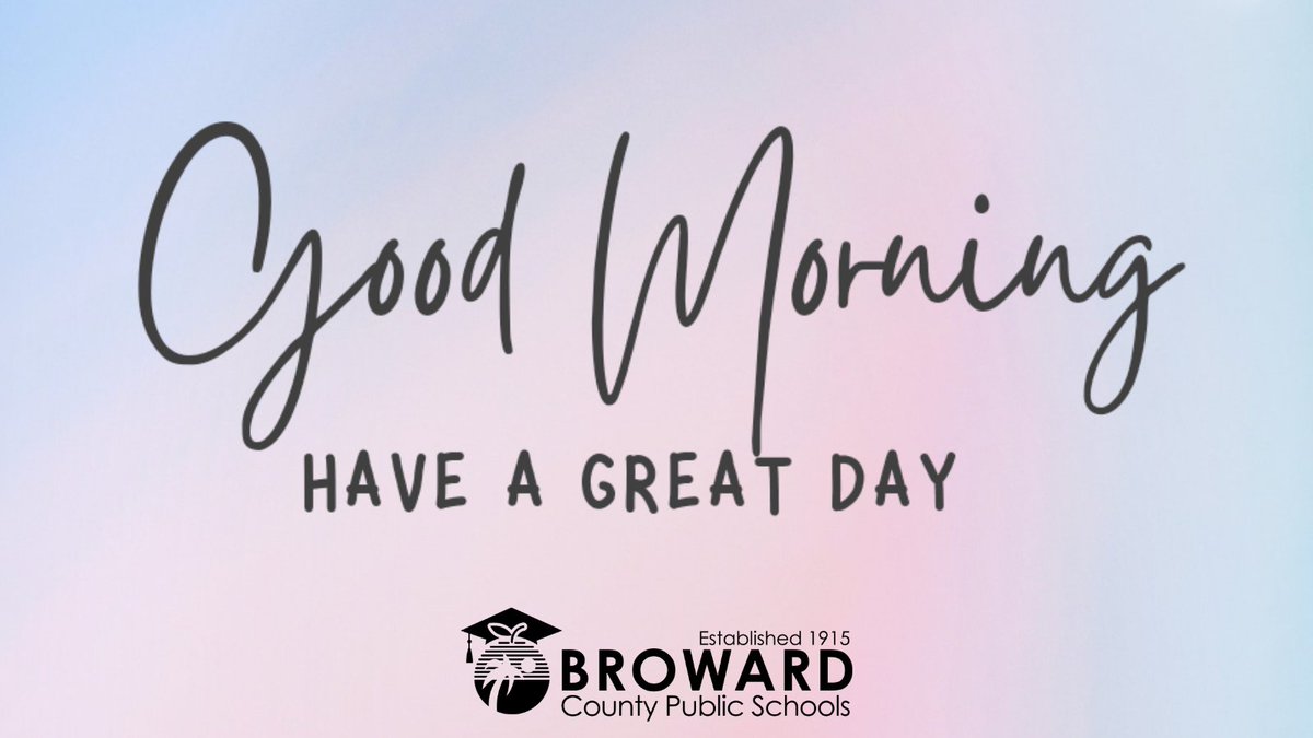 Wishing everyone a safe and productive day!