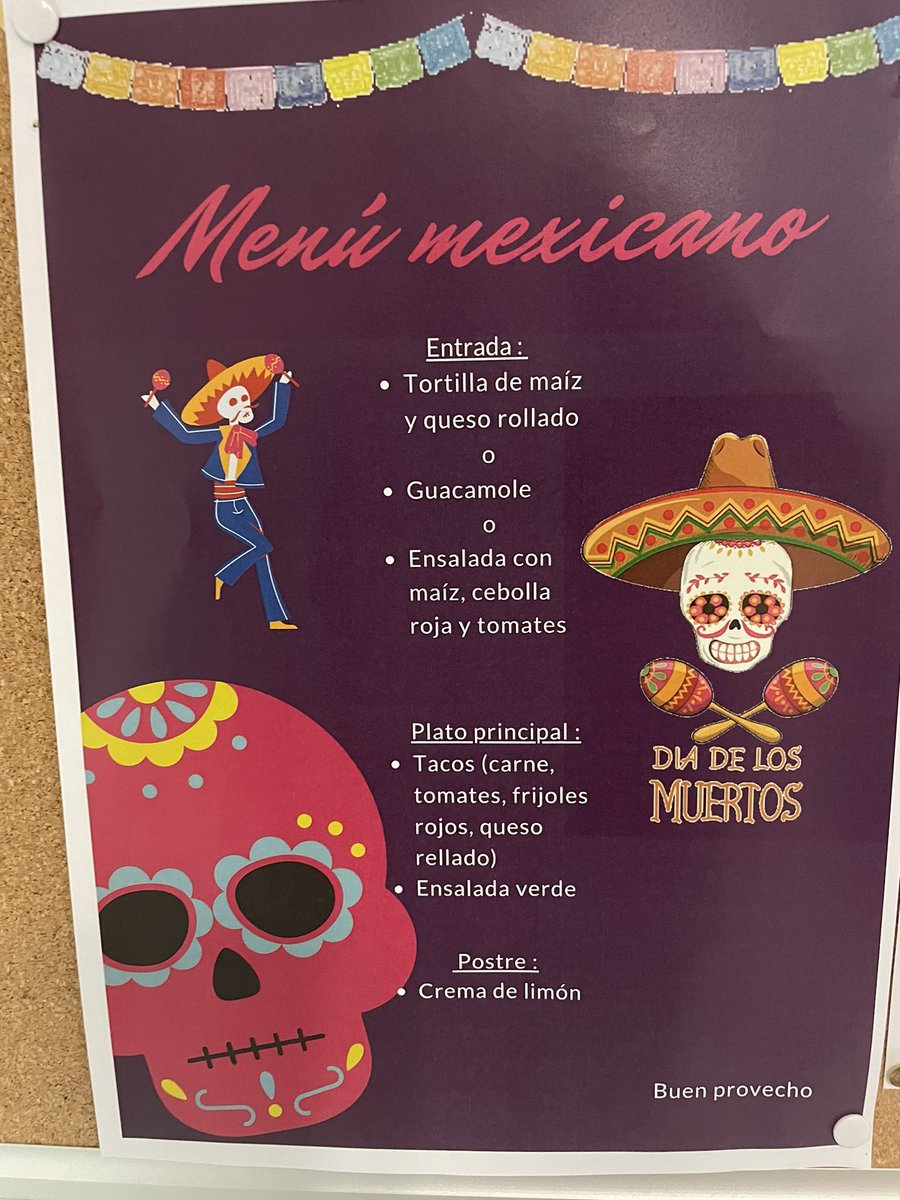 CeMontand's tweet photo. Découverte culturelle du Mexique à travers la fête des morts. Programme complet en espagnol et une exposition des travaux d’eleves à venir découvrir à partir du 12 décembre dans notre salle d’expositions. https://t.co/OQnc7kG6rv