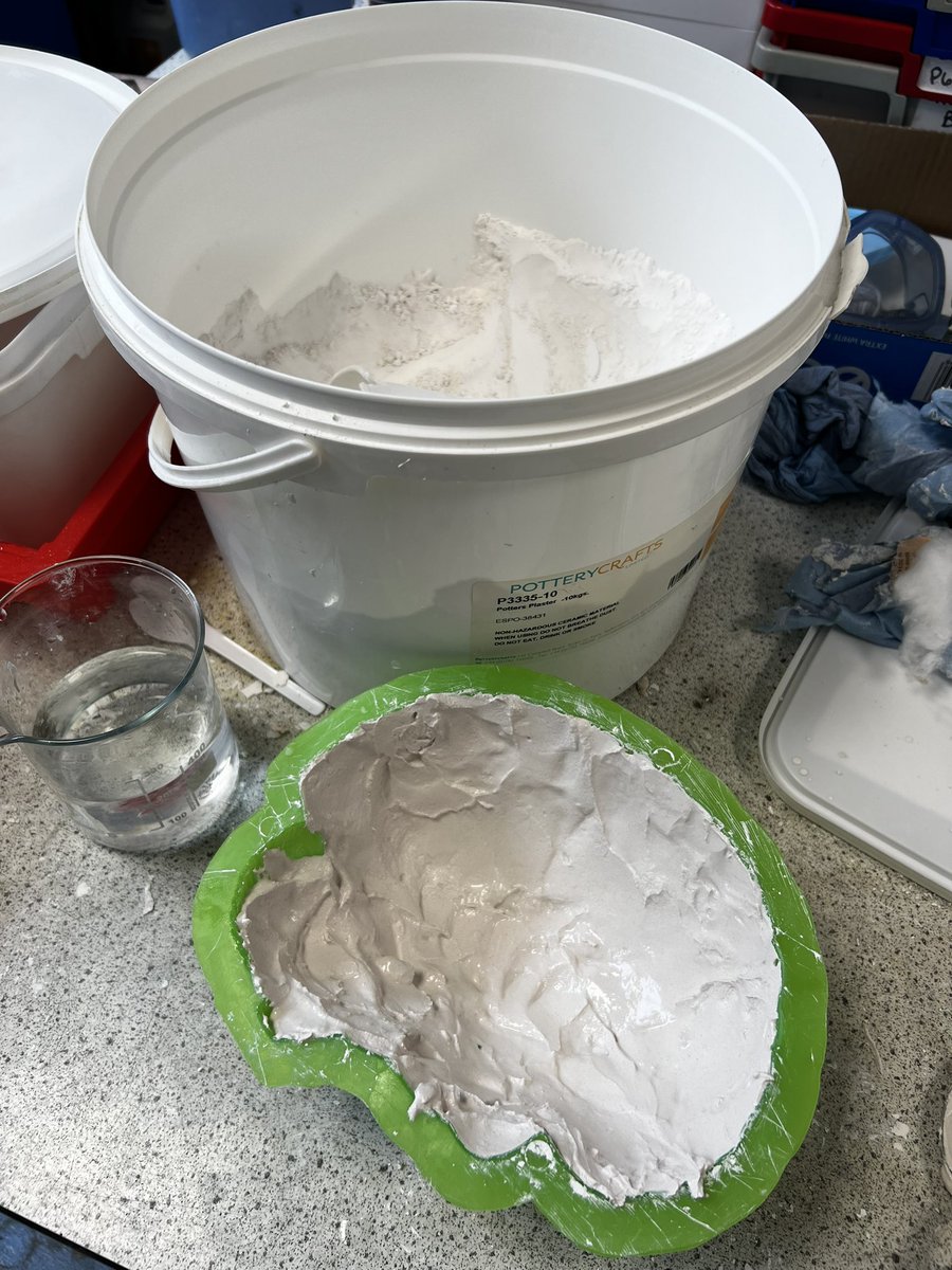 TBS_Psych's tweet photo. 🧠 Our talented science technicians have been busy at work recently, creating plaster of Paris models of the human brain! 

These incredible replicas will be a fantastic resource for our students to visually explore and learn about the intricacies of brain anatomy @BicesterSchool https://t.co/pqYd9wzTwB