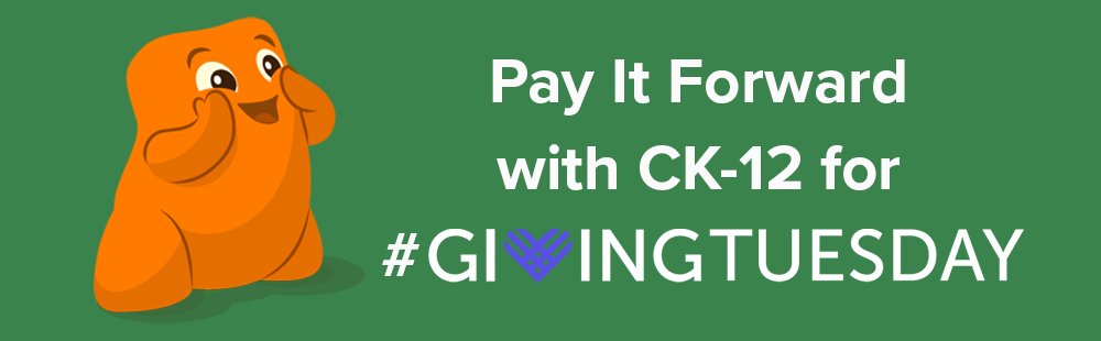 Join us in transforming education this #GivingTuesday! 🚀 Your choice: donate to enhance our educational initiatives or share Flexi, our advanced digital AI tutor, by retweeting. Together, let's unlock the potential of learning for everyone! ck12.org/flexi #education