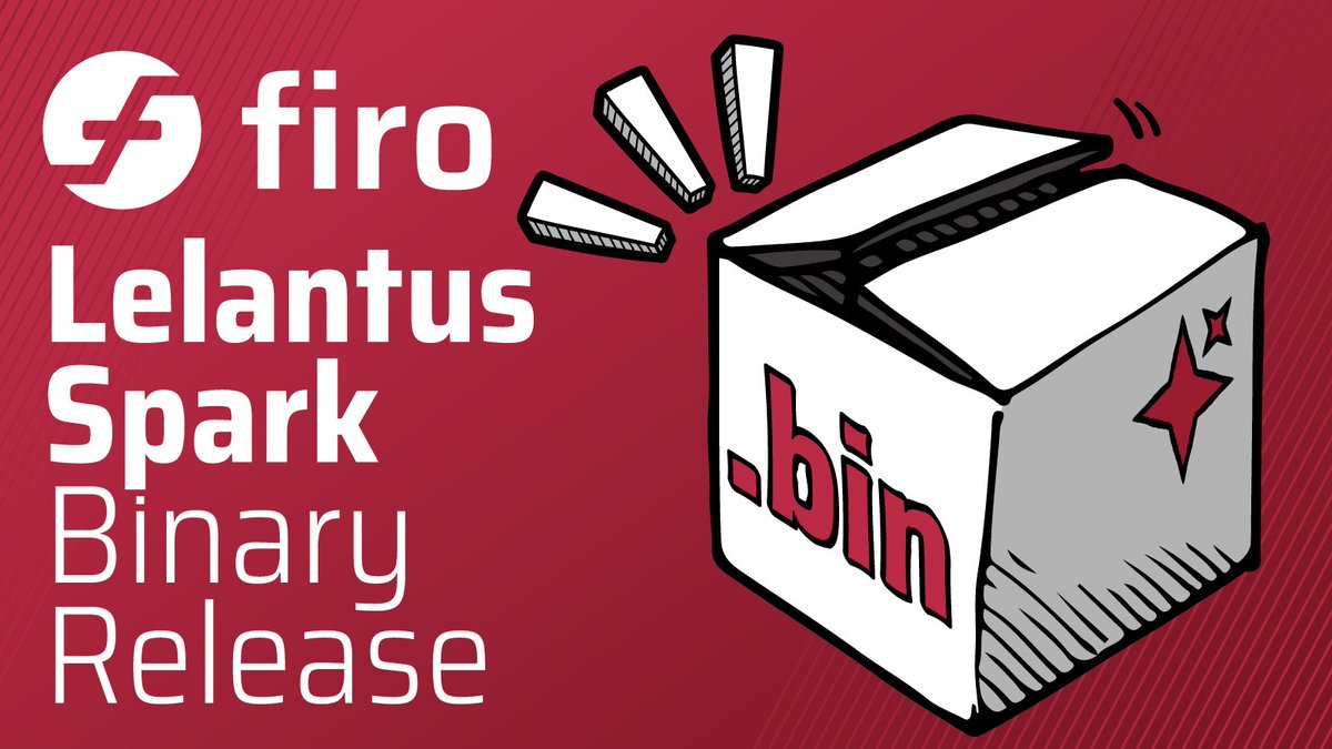 📢We're thrilled to announce that the software for #mainnet Lelantus Spark is now released! ✨🚀 📅 Spark will be activated on mainnet on block 819300 (approx 18 Jan 2024) Find download links and how to update your software on the blog 👇 firo.org/2023/11/27/lel… Again special…