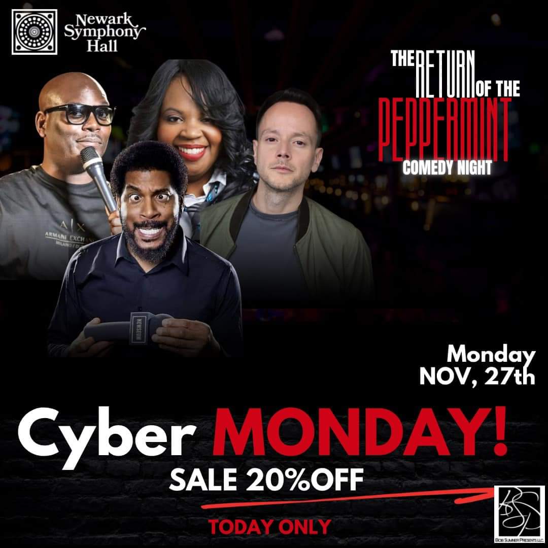 COBBLESTONEMM's tweet photo. 20% OFF ALL TICKETS TODAY ONLY DURING OUR CYBER MONDAY SALE! USE DISCOUNT CODE: NSH20 AT THE FOLLOWING LINK FOR OUR THURSDAY 12/21 2023 FINALE SHOW PRODUCED BY THE LEGENDARY bob.sumner AT newarksymphonyhall! 
https://t.co/Euvq7p7GPB https://t.co/TCgZvs51be