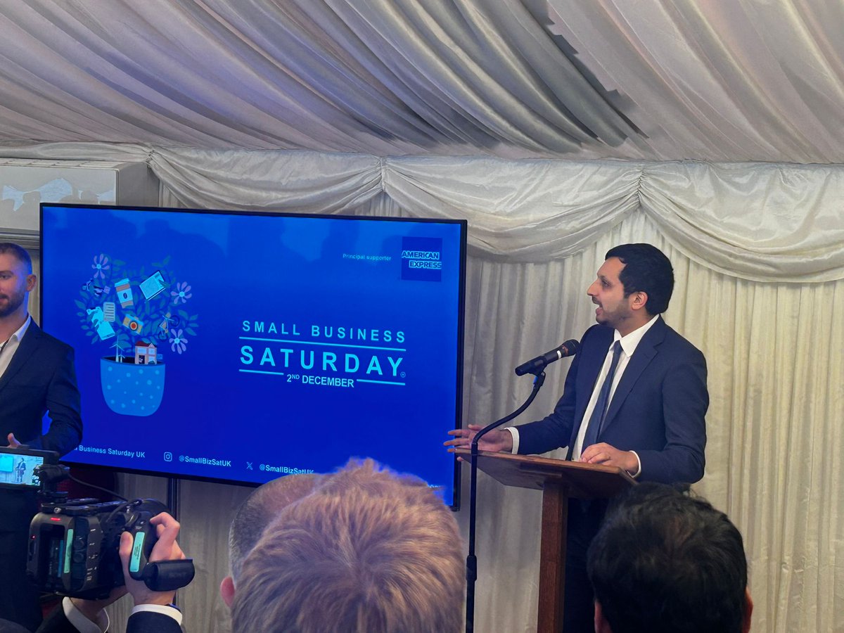 We attended a reception for #SmallBusinessSaturday today, hearing from @bhatti_saqib, @jreynoldsMP, @AmexUK and @SmallBizSatUK. It's vital to get out and support the event by visiting your local hospitality venues this Saturday.